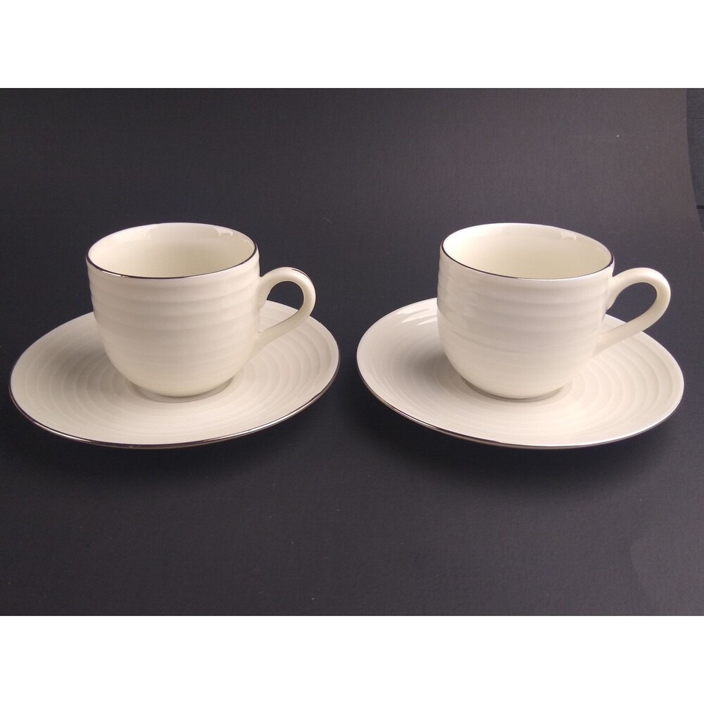 Espresso or Demitasse Cup and Saucer Sets Monno P1 Made in Bangladesh Pier One